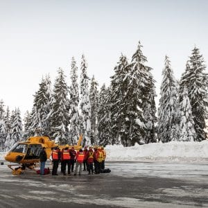 NSR team outside in snow